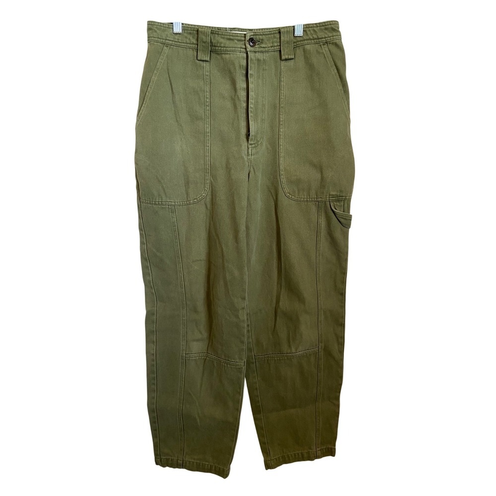 Alex Mill Phoebe Olive Green Cotton Carpenter Utility Pants Size 30